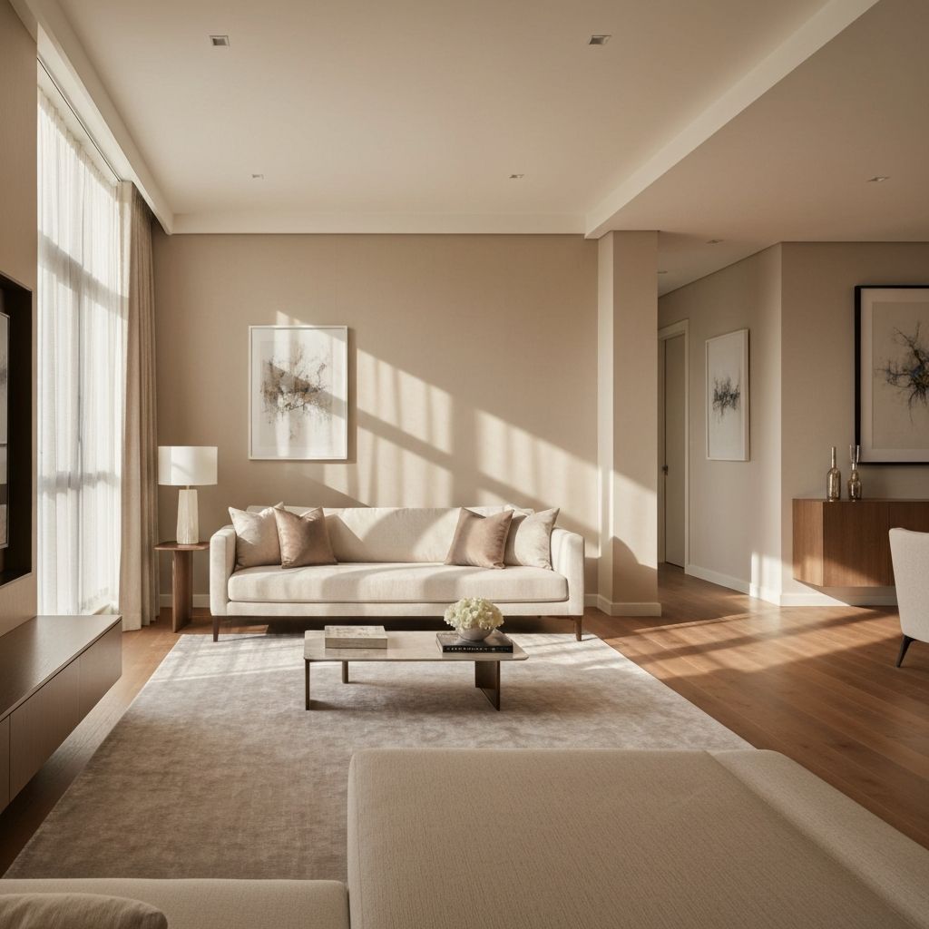 Luxurious modern living room interior